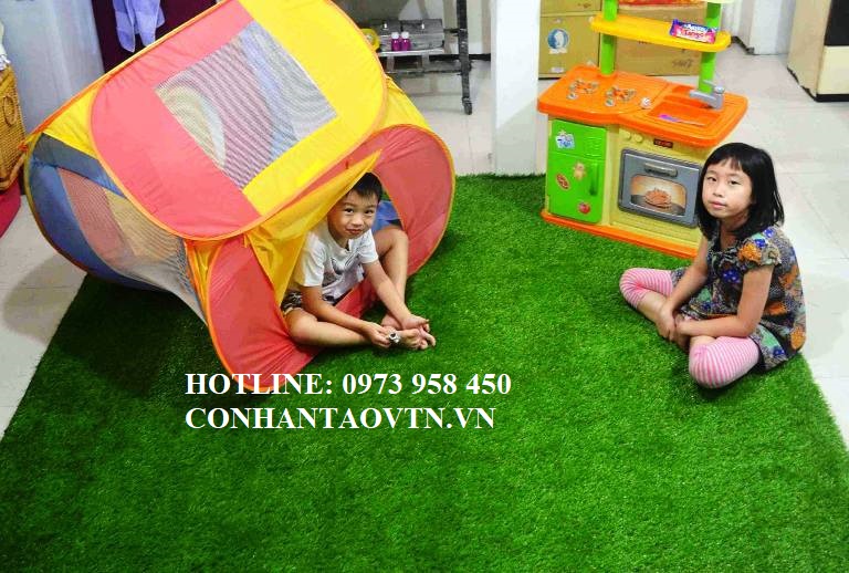 cỏ nhân tạo trong nhà