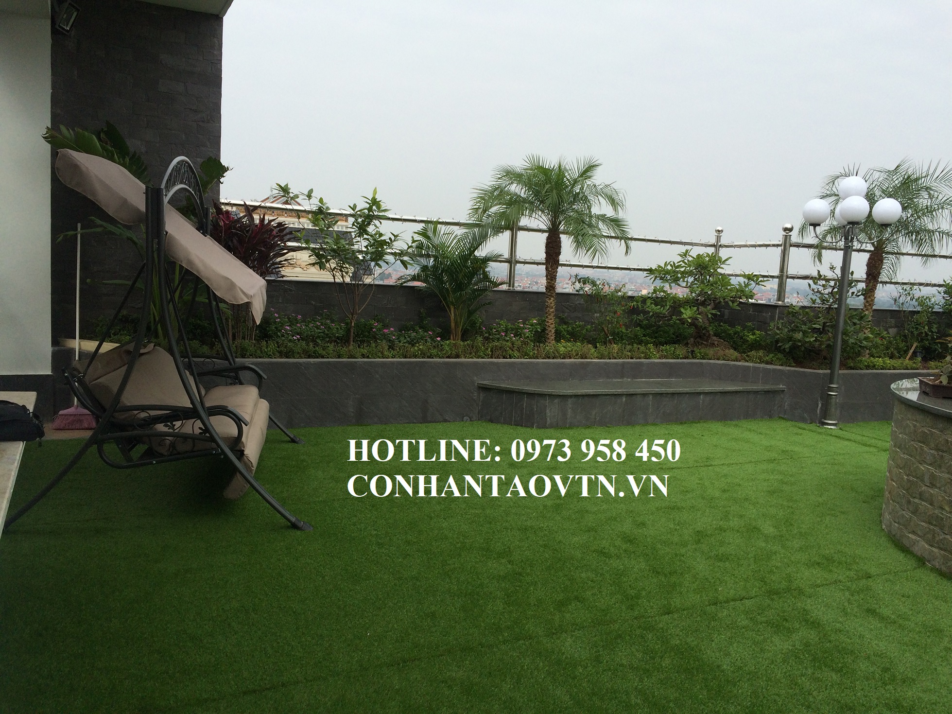 cỏ nhân tạo sân vườn