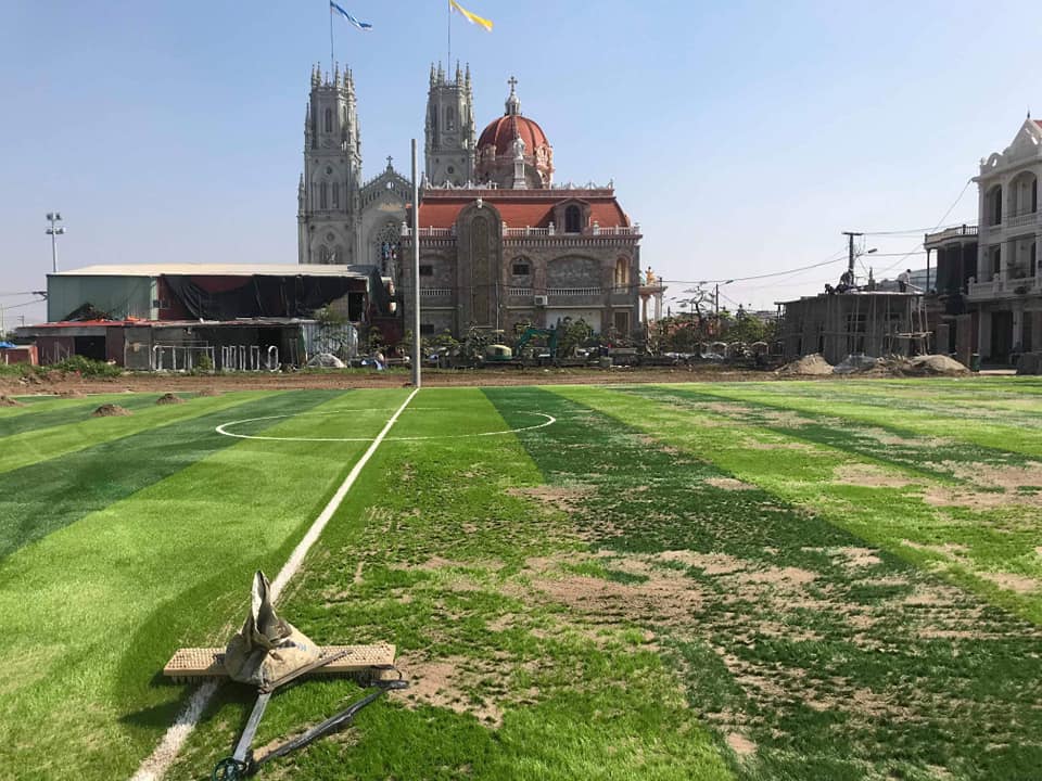 cỏ nhân tạo sân bóng nam định