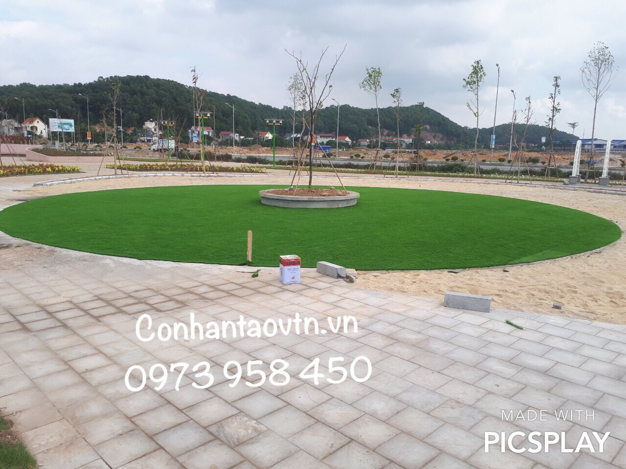 cỏ nhân tạo sân vườn