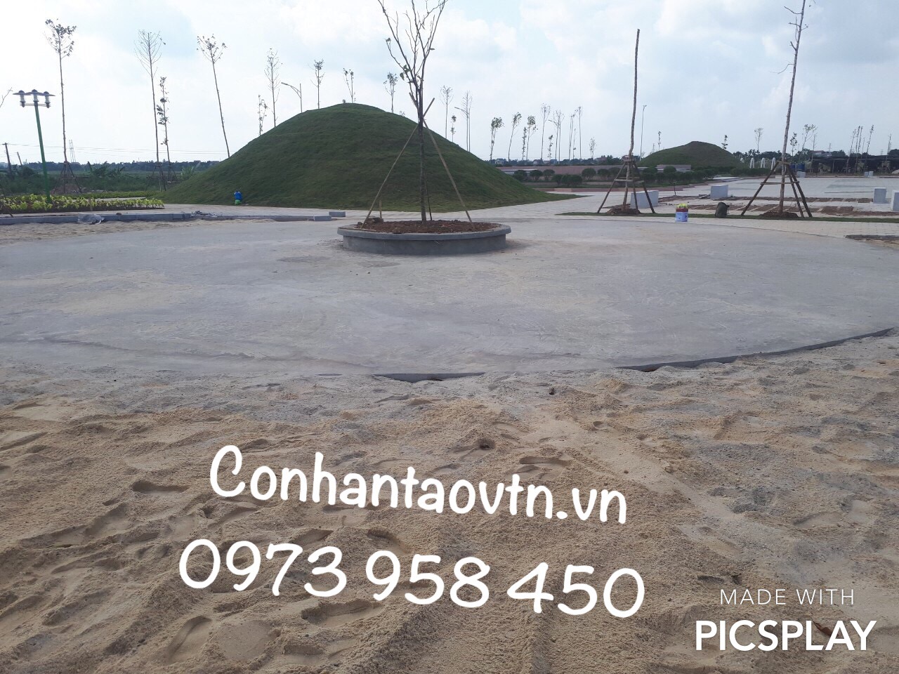 cỏ nhân tạo sân chơi